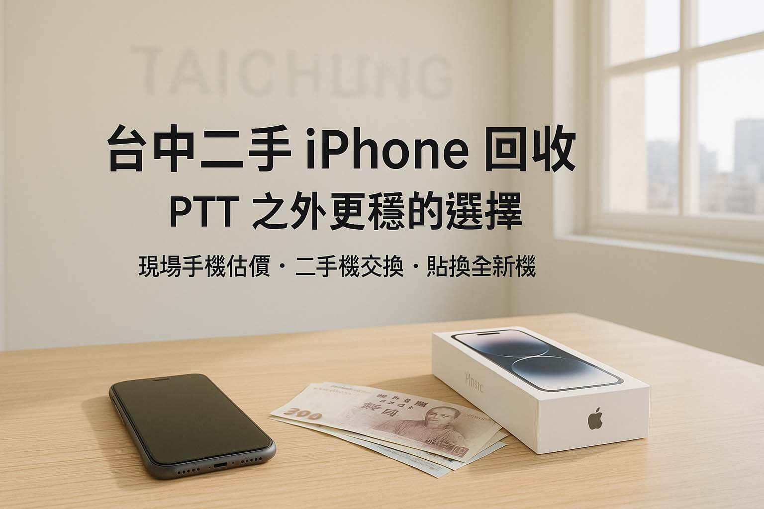 青蘋果3C台中二手iPhone回收與二手機交換貼換全新機示意圖